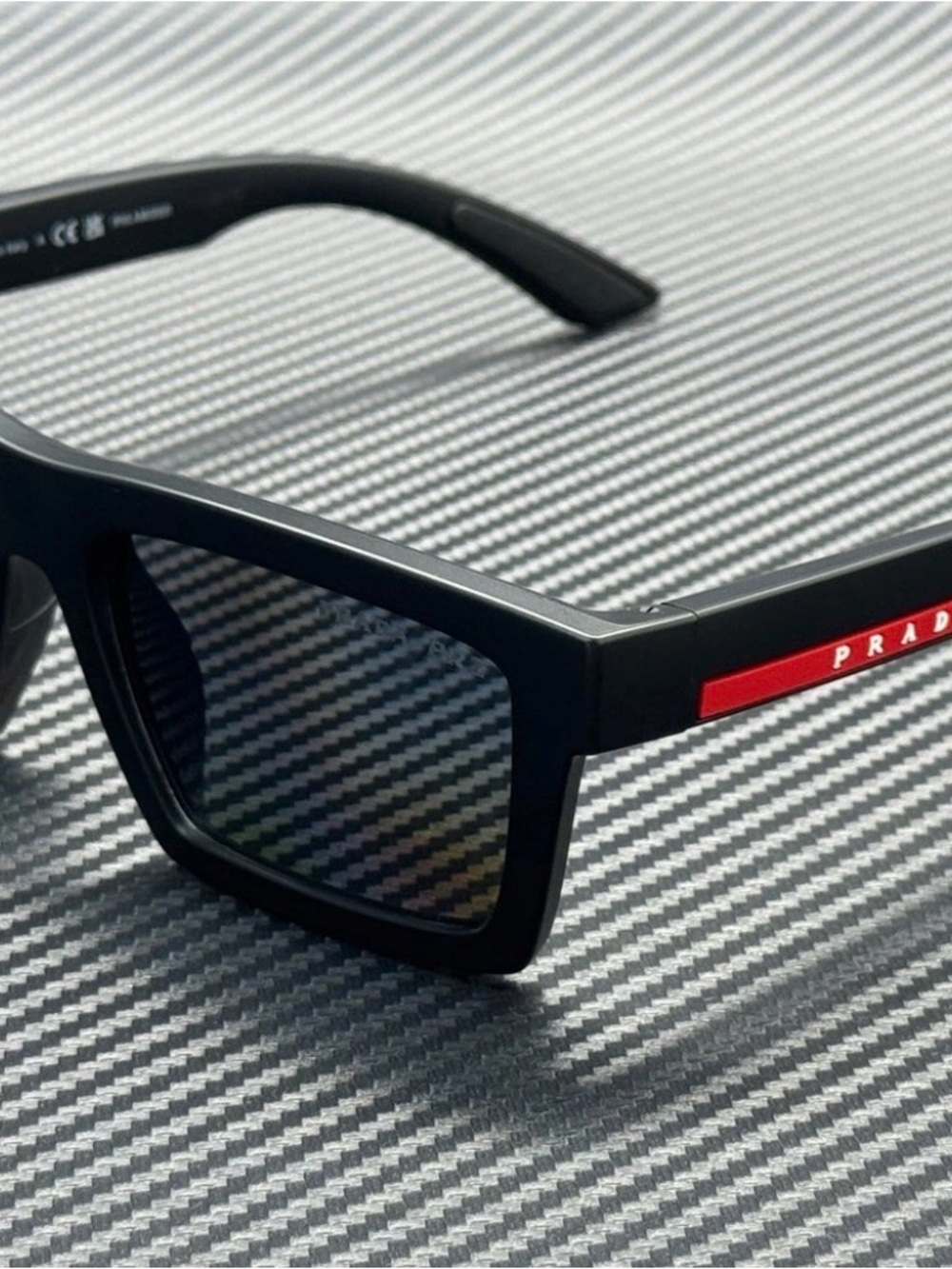 PRADA LINEA PS A07S 1BO02G Matte Black Polarized 58mm Men's
Sunglasses